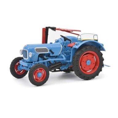 PRE-ORD3R Schuco 1/43 Eicher EM200 + cutter bar, blue