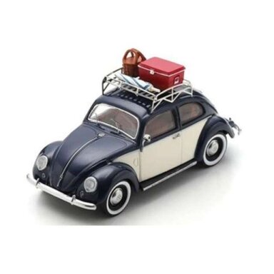 PRE-ORD3R Schuco 1/43 Volkswagen Kever Summer Holidays with roof rack and suitcase, various