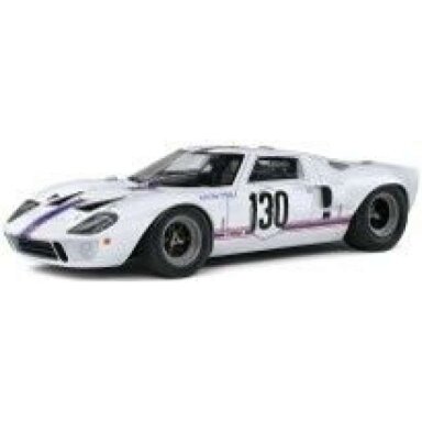 PRE-ORD3R Solido 1/18 1967 Ford GT40 Mk1 Targa Florio #130, white