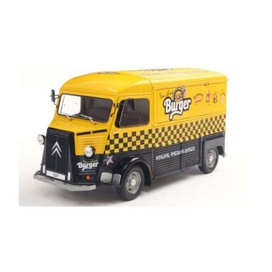 PRE-ORD3R Solido 1/18 1969 Citroën Type HY *Burger* Food Truck, yellow/black