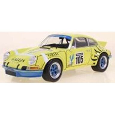 PRE-ORD3R Solido 1/18 1973 Porsche 911 RSR #105 Lafosse/Angoulet T. de F. Autom., yellow/white