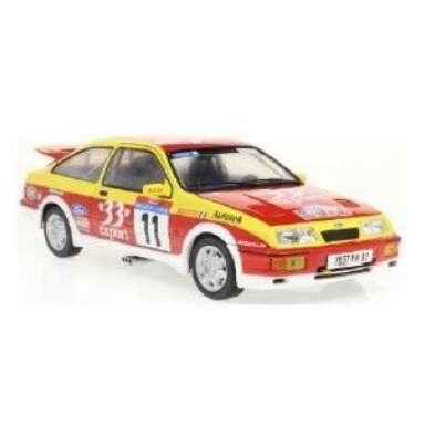 PRE-ORD3R Solido 1/18 1987 Ford Sierra Cosworth #11 Auriol/Occelli Tour de Corse, red/yellow