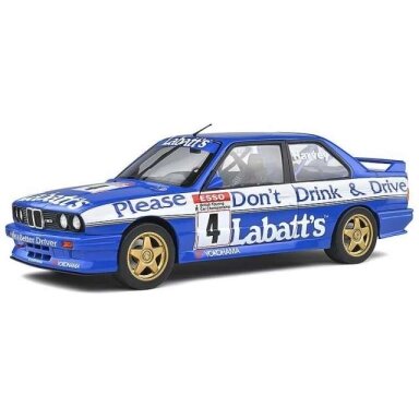 PRE-ORD3R Solido 1/18 1991 #4 BMW M3 (E30) BTCC, blue/white