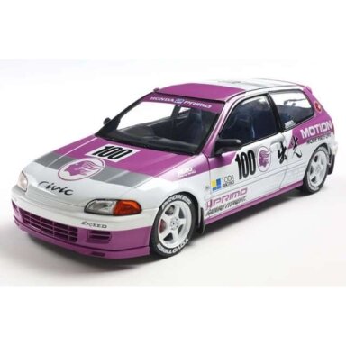 PRE-ORD3R Solido 1/18 1991 Honda Civic (EG6) Kaido Racer, white/magenta