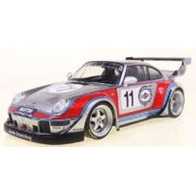 PRE-ORD3R Solido 1/18 2020 Porsche 911 (964) RWB Martini, grey/blue/red