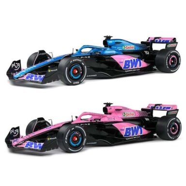 PRE-ORD3R Solido 1/18 2023 Alpine A523 launch livery 2 st., Formule 1, pink/blue