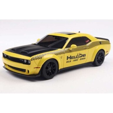 PRE-ORD3R Solido 1/18 2023 Dodge Challenger SRT Hellcat widebody NYC Hellcab, yellow/black