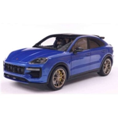 PRE-ORD3R Solido 1/18 2024 Porsche Cayenne Coupe GT Turbo, metallic blue
