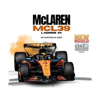 PRE-ORD3R Solido 1/18 2025 McLaren MCL39 #4 Lando Norris GP Australia, orange/black