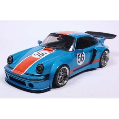 PRE-ORD3R Solido 1/18 2026 Porsche 911 KS-R By Khyzyl Saleem #56, blue/orange