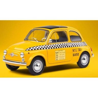 PRE-ORD3R Solido 1/18 Fiat 500 *Taxi New York City*, yellow