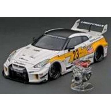 Solido Modeliukas 1/43 2019 Nissan GTR35 Liberty Walk Silhouette #23, white Solido Modeliukas 1/43 2019 Nissan GTR35 Liberty Walk Silhouette #23, white