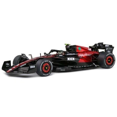 Solido Modeliukas 1/43 2023 Alfa Romeo C43 F1 #24 Z. Guanyu Spanish GP, black/red Solido Modeliukas 1/43 2023 Alfa Romeo C43 F1 #24 Z. Guanyu Spanish GP, black/red