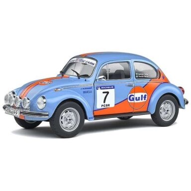 PRE-ORD3R Solido 2019 VW Kever 1303 Rally Colds Balls, light blue/orange