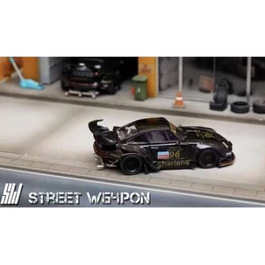 Street Weapon Modeliukas 1/64 RWB 993 low tail, black (yra Sandėlyje) Street Weapon Modeliukas 1/64 RWB 993 low tail, black (yra Sandėlyje)