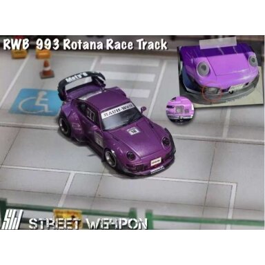 Street Weapon Modeliukas 1/64 RWB 993, new matte purple (yra Sandėlyje) Street Weapon Modeliukas 1/64 RWB 993, new matte purple (yra Sandėlyje)