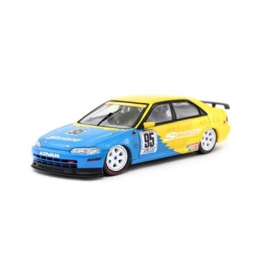 PRE-ORD3R Tarmac Modeliukas 1/43 Honda Civic EG9 Macau GP #95 *Spoon*, yellow/blue PRE-ORD3R Tarmac Modeliukas 1/43 Honda Civic EG9 Macau GP #95 *Spoon*, yellow/blue