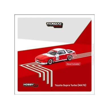 PRE-ORD3R Tarmac Modeliukas 1/64 1987 Toyota Supra Turbo (MA70) #15 M. Micangeli/E. Calderari ETCC, red/white PRE-ORD3R Tarmac Modeliukas 1/64 1987 Toyota Supra Turbo (MA70) #15 M. Micangeli/E. Calderari ETCC, red/white
