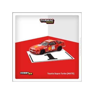 PRE-ORD3R Tarmac Modeliukas 1/64 1988 Toyota Supra Turbo (MA70) #1 Chris Hodgetts BTCC PRE-ORD3R Tarmac Modeliukas 1/64 1988 Toyota Supra Turbo (MA70) #1 Chris Hodgetts BTCC