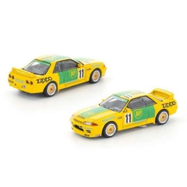 PRE-ORD3R Pop Race Modeliukas 1/64 1992 GT-R R32 JCT Group A, opening front & rear, yellow/green PRE-ORD3R Pop Race Modeliukas 1/64 1992 GT-R R32 JCT Group A, opening front & rear, yellow/green