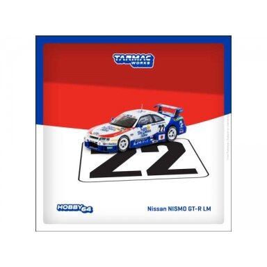 Tarmac Modeliukas 1/64 1995 Nissan Nismo GT-RML #22 H. Fukuyama/M. Kondo/S. Kasuya  24h of Le Mans, white/blue/red