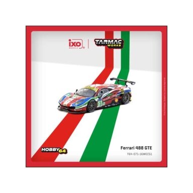 Tarmac Modeliukas 1/64 2016 Ferrari 488 GTE #51 G.Bruni/J. Calado/A.Pier Guidi 24h of Le Mans, various Tarmac Modeliukas 1/64 2016 Ferrari 488 GTE #51 G.Bruni/J. Calado/A.Pier Guidi 24h of Le Mans, various