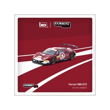 PRE-ORD3R Tarmac Modeliukas 1/64 2023 Ferrari 488 GT3 #52 Chen Weian Macau GT Cup FIA GT World Cup 2023 Harmony Racing, various