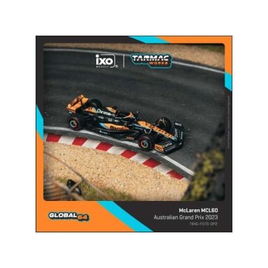 PRE-ORD3R Tarmac Modeliukas 1/64 2023 McLaren MCL60 #81 Oscar Piastri Australian Grand Prix, orange/black PRE-ORD3R Tarmac Modeliukas 1/64 2023 McLaren MCL60 #81 Oscar Piastri Australian Grand Prix, orange/black