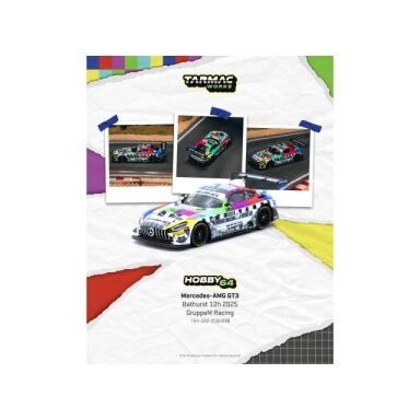 PRE-ORD3R Tarmac Modeliukas 1/64 2025 Mercedes-AMG GT3, #888 Maro Engel/Mikaël Grenier/Maxime Martin Bathurst 12h 2025 GruppeM Racing, various PRE-ORD3R Tarmac Modeliukas 1/64 2025 Mercedes-AMG GT3, #888 Maro Engel/Mikaël Grenier/Maxime Martin Bathurst 12h 2025 GruppeM Racing, various