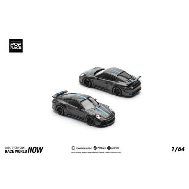 Pop Race Modeliukas 1/64 992 Stinger GTR, carbon edition with blue line Pop Race Modeliukas 1/64 992 Stinger GTR, carbon edition with blue line