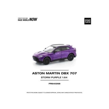 Pop Race Modeliukas 1/64 Aston Martin DBX 707, storm purple (yra Sandėlyje) Pop Race Modeliukas 1/64 Aston Martin DBX 707, storm purple (yra Sandėlyje)