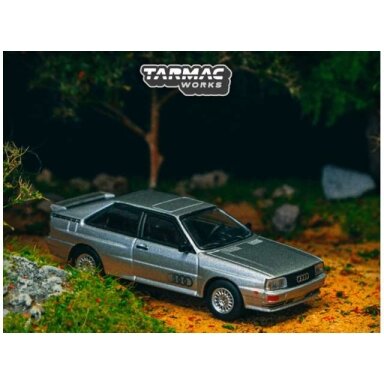Tarmac Modeliukas 1/64 Audi Quattro, silver (yra Sandėlyje) Tarmac Modeliukas 1/64 Audi Quattro, silver (yra Sandėlyje)