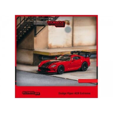 Tarmac Modeliukas 1/64 Dodge Viper ACR Extreme, red Tarmac Modeliukas 1/64 Dodge Viper ACR Extreme, red