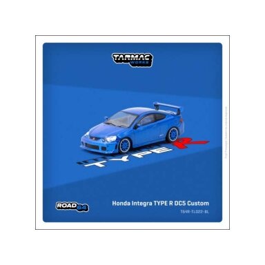 PRE-ORD3R Tarmac Modeliukas 1/64 Honda Integra TYPE R DC5 Custom, blue metallic PRE-ORD3R Tarmac Modeliukas 1/64 Honda Integra TYPE R DC5 Custom, blue metallic