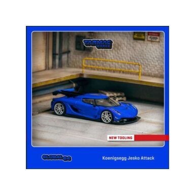 Tarmac Modeliukas 1/64 Koenigsegg Jesko Attack, blue Tarmac Modeliukas 1/64 Koenigsegg Jesko Attack, blue