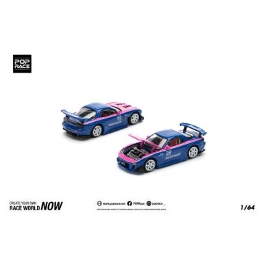 Pop Race Modeliukas 1/64 Mazda RX7 Re-Amemiya, blue/pink (yra Sandėlyje) Pop Race Modeliukas 1/64 Mazda RX7 Re-Amemiya, blue/pink (yra Sandėlyje)