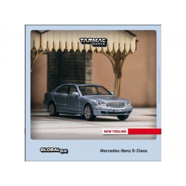 Tarmac Modeliukas 1/64 Mercedes Benz S-Class, horizon blue metallic Tarmac Modeliukas 1/64 Mercedes Benz S-Class, horizon blue metallic