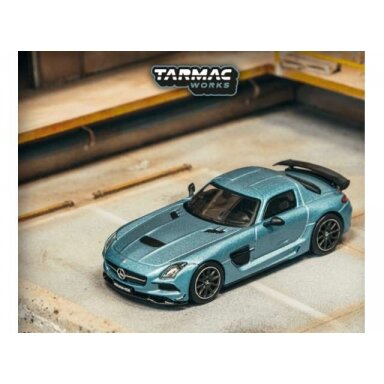 Tarmac Modeliukas 1/64 Mercedes-Benz SLS AMG Coupé Black Series, matte blue Tarmac Modeliukas 1/64 Mercedes-Benz SLS AMG Coupé Black Series, matte blue