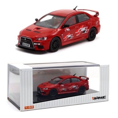 Tarmac Modeliukas 1/64 Mitsubishi Evo X Ralliart, red (yra Sandėlyje) Tarmac Modeliukas 1/64 Mitsubishi Evo X Ralliart, red (yra Sandėlyje)