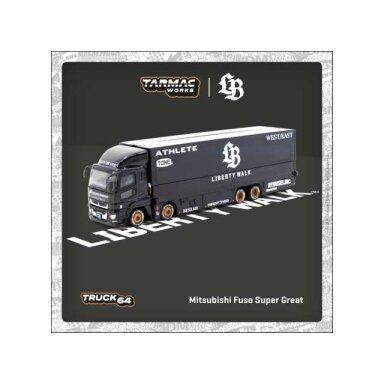 Tarmac Modeliukas 1/64 Mitsubishi Fuso Super Great *LB-TRUCKS*, black/white (yra Sandėlyje) Tarmac Modeliukas 1/64 Mitsubishi Fuso Super Great *LB-TRUCKS*, black/white (yra Sandėlyje)