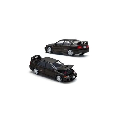 Pop Race Modeliukas 1/64 Mitsubishi Lancer Evolution IV, pyrenees black pearl Pop Race Modeliukas 1/64 Mitsubishi Lancer Evolution IV, pyrenees black pearl