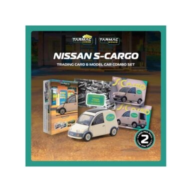 PRE-ORD3R Tarmac Modeliukas 1/64 Nissan S-Cargo Presentation, white
