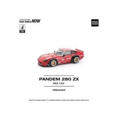 PRE-ORD3R Pop Race Modeliukas 1/64 Pandem 280 ZX, red PRE-ORD3R Pop Race Modeliukas 1/64 Pandem 280 ZX, red