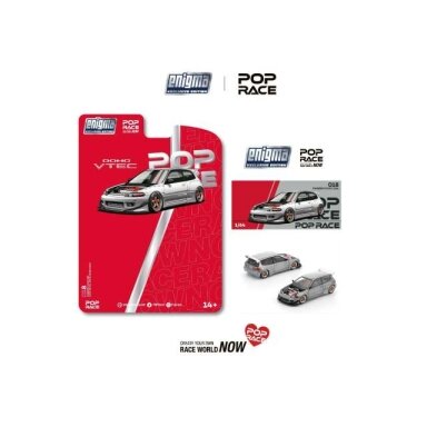 Pop Race Modeliukas 1/64 Pandem Civic EG6, raw metal Pop Race Modeliukas 1/64 Pandem Civic EG6, raw metal