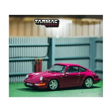PRE-ORD3R Tarmac Modeliukas 1/64 Porsche 911 964 RS, ruby star PRE-ORD3R Tarmac Modeliukas 1/64 Porsche 911 964 RS, ruby star