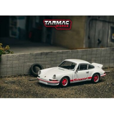 PRE-ORD3R Tarmac Modeliukas 1/64 Porsche 911 Carrera RS 2.7 Lightweight, white/red PRE-ORD3R Tarmac Modeliukas 1/64 Porsche 911 Carrera RS 2.7 Lightweight, white/red