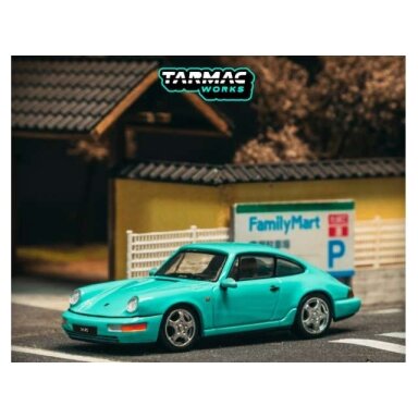 Tarmac Modeliukas 1/64 Porsche 911 Carrera RS (964), mint green Tarmac Modeliukas 1/64 Porsche 911 Carrera RS (964), mint green