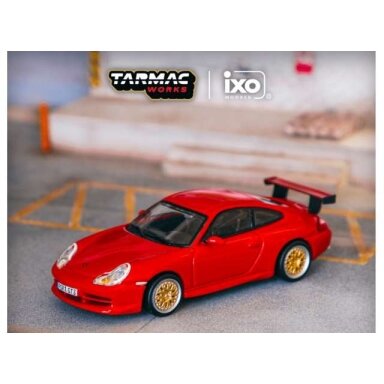 PRE-ORD3R Tarmac Modeliukas 1/64 Porsche 911 GT3 (996), red