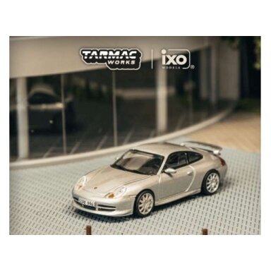 Tarmac Modeliukas 1/64 Porsche 911 GT3 (type996), silver Tarmac Modeliukas 1/64 Porsche 911 GT3 (type996), silver