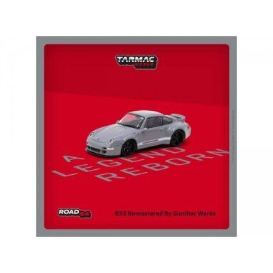 Tarmac Modeliukas 1/64 Porsche 993 Remastered by Gunther Werks, grey (yra Sandėlyje) Tarmac Modeliukas 1/64 Porsche 993 Remastered by Gunther Werks, grey (yra Sandėlyje)